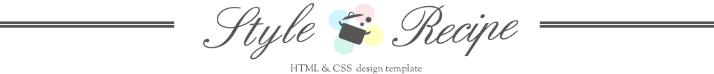 Style Recipe HTML & CSS  design template